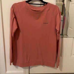 pink patagonia long sleeve tee